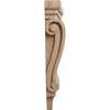Ekena Millwork 4 3/4"W x 1 3/4"D x 10"H Small Traditional Pilaster Wood Corbel, Mahogany CORW05X02X10PTGM